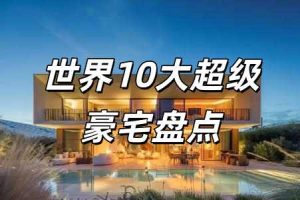 世界十大豪宅都是谁的? 世界10大超级豪宅盘点